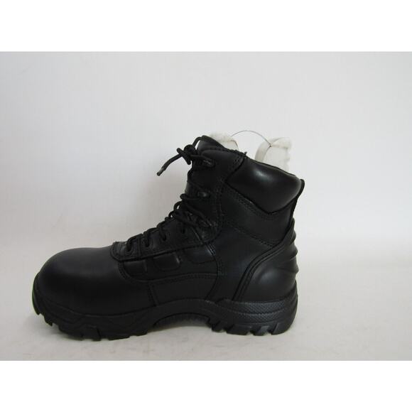 Thorogood Mens 8 Black Leather Laces Composite Toe Work Boots main image 7